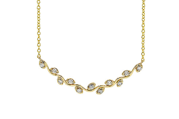 F284-34679: NECKLACE .25 TW (18")