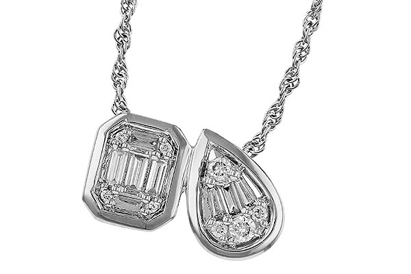 F284-34697: NECKLACE .17 BAG .25 TW