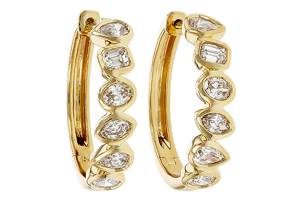 F285-18279: EARRINGS 1.10 TW FANCY CUT DIAS