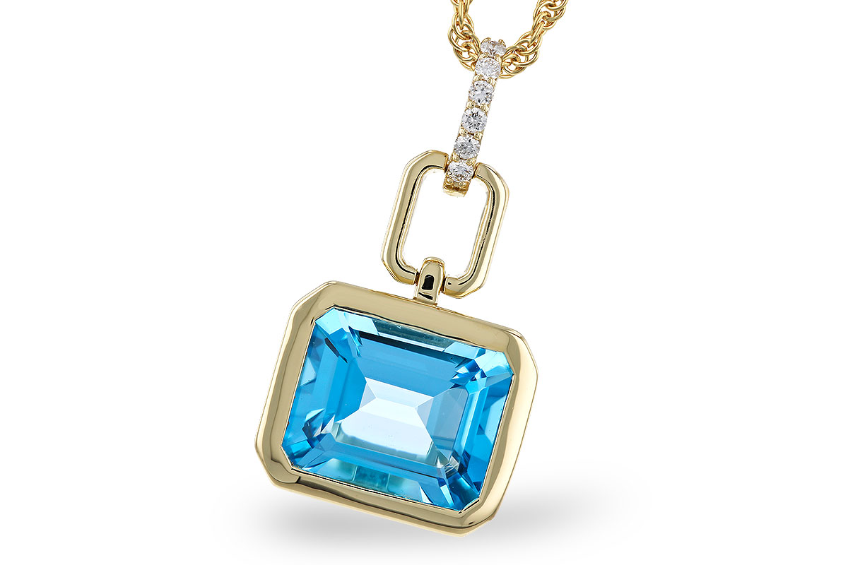 G284-31088: NECKLACE 3.26 BLUE TOPAZ 3.30 TGW (10x8MM BT)