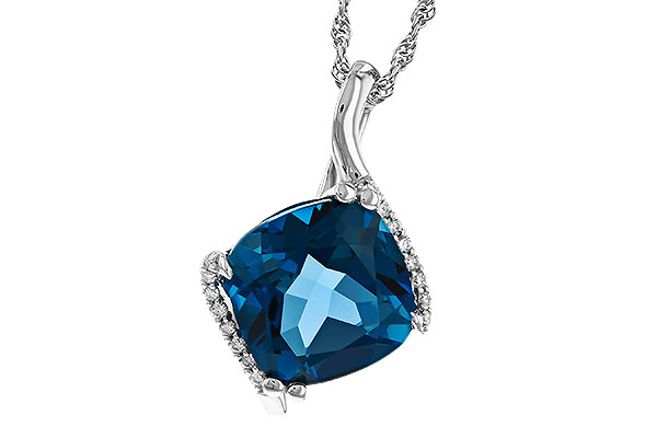 G284-33788: NECK 4.42 LONDON BLUE TOPAZ 4.50 TGW (10MM LBT)