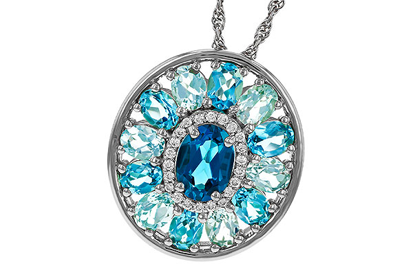 G284-33797: NECK 3.02 TW BLUE TOPAZ 3.10 TGW (7x5MM LBT CTR)