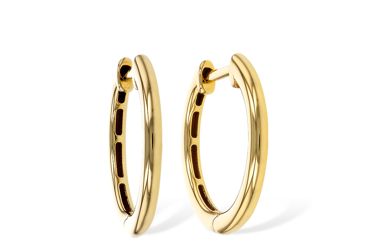 G284-34652: GOLD EARRINGS (16MM)