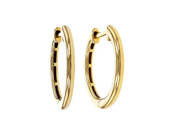 G284-34652: GOLD EARRINGS (16MM)