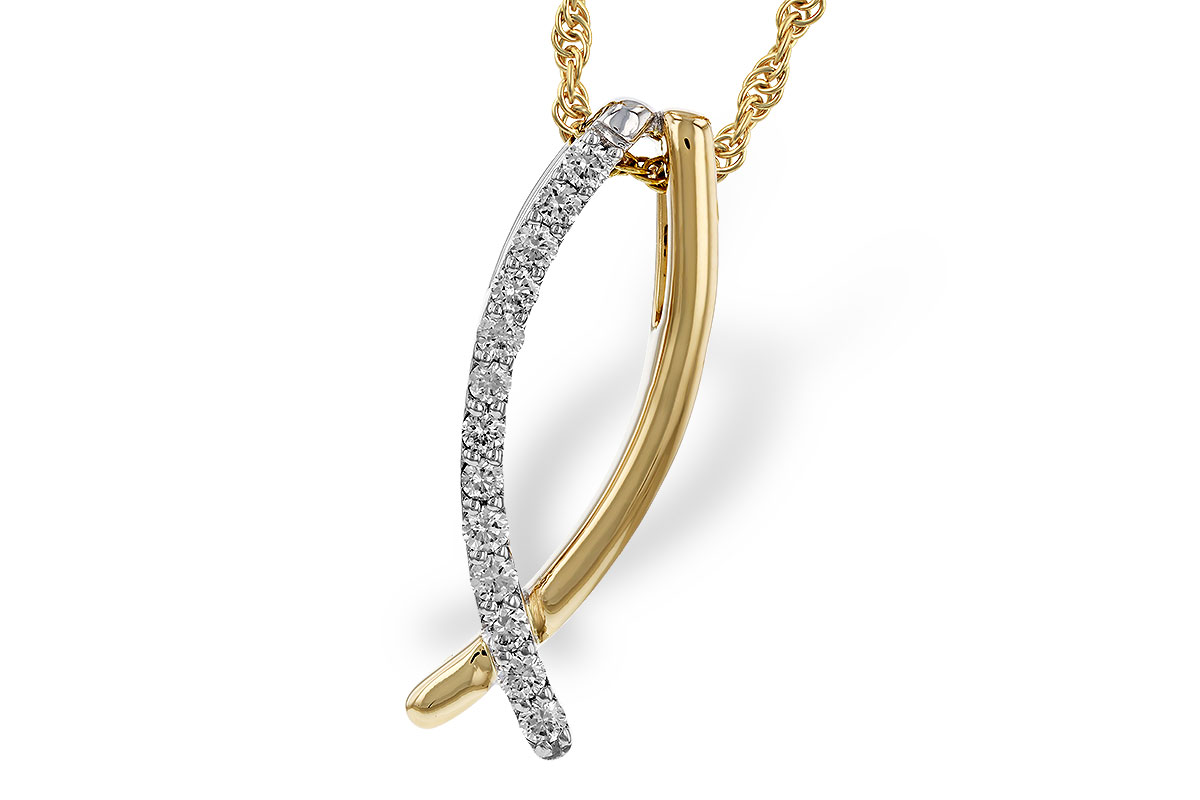 G284-34661: NECKLACE .25 TW