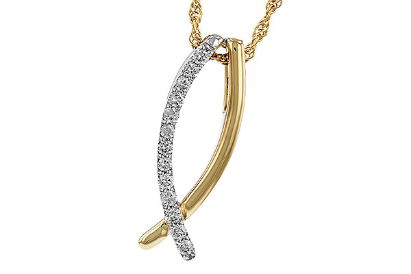 G284-34661: NECKLACE .25 TW