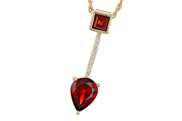 H284-29197: NECKLACE 2.15 GARNET 2.20 TGW