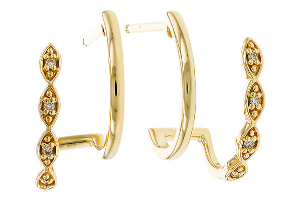 H284-31015: EARRINGS .03 TW