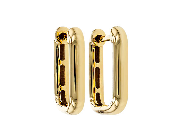 H284-33815: GOLD EARRINGS (15MM)