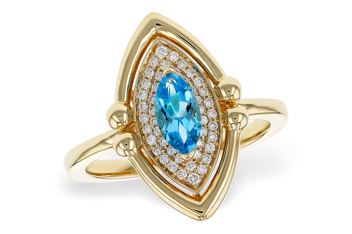 H284-35570: LDS RG .54 BLUE TOPAZ .70 TGW (8x4MM BT)