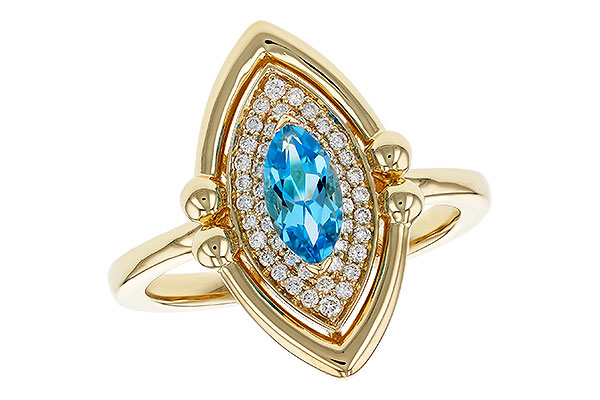 H284-35570: LDS RG .54 BLUE TOPAZ .70 TGW (8x4MM BT)