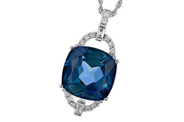 K284-28333: NECK 9.00 LONDON BLUE TOPAZ 9.20 TGW (12MM LBT)