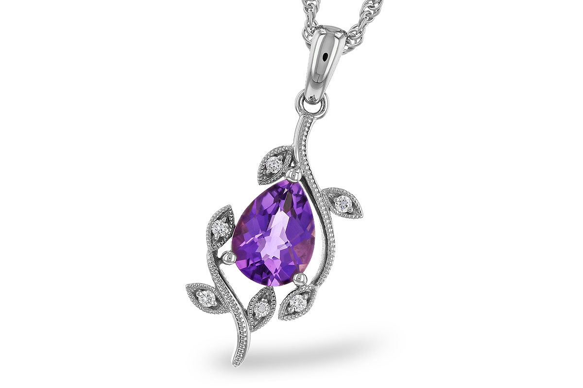K284-30142: NECKLACE .88 AMETHYST .93 TGW (8x6MM AMY)