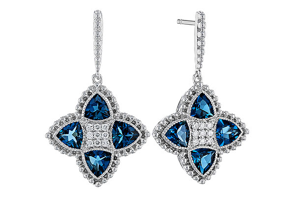 K284-31924: EARRINGS 1.73 LONDON BLUE TOPAZ 1.82 TGW