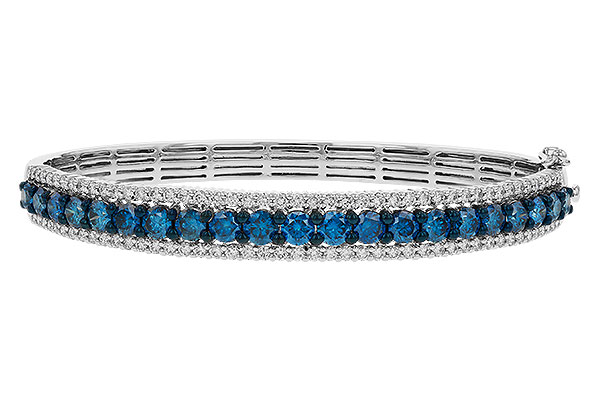 K284-31970: BANGLE 4.05 BLUE DIAS 5.50 TW