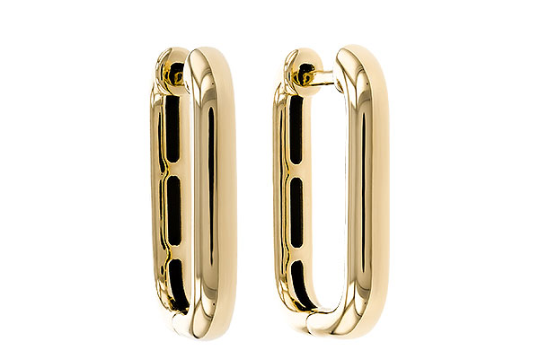 K284-32906: GOLD EARRINGS (18MM)