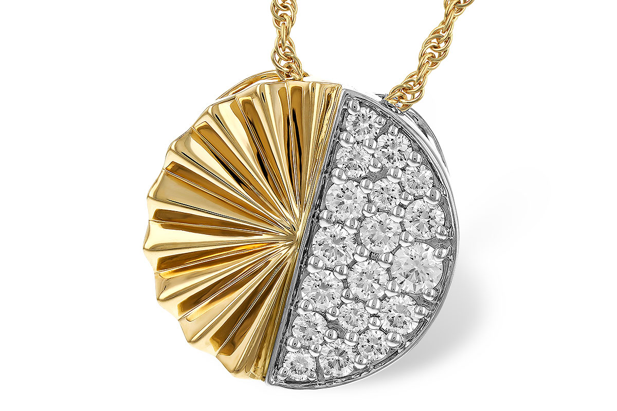 K284-33733: NECKLACE .50 TW
