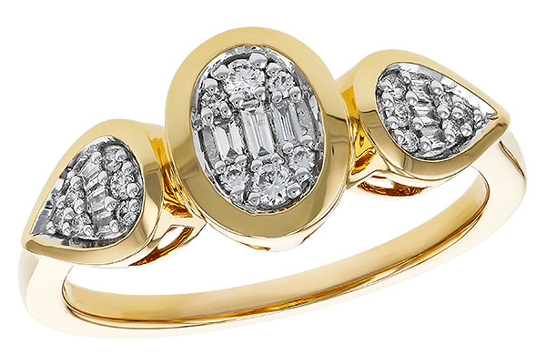 K284-35615: LDS DIA RG .07 TW BAGUETTE .17 TW