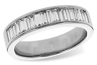 L284-27433: LDS DIA WED RG .70 TW BAGUETTES