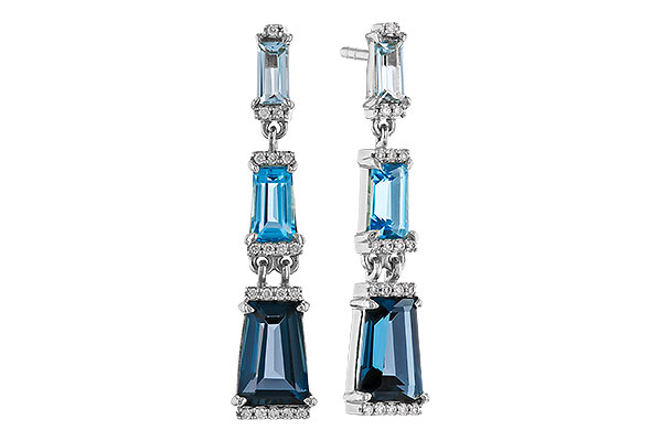 L284-31033: EARRINGS 2.55 BLUE TOPAZ 2.62 TGW