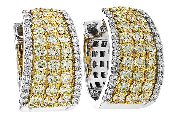 L284-31988: EARRINGS 1.52 YELLOW DIAS 1.96 TW