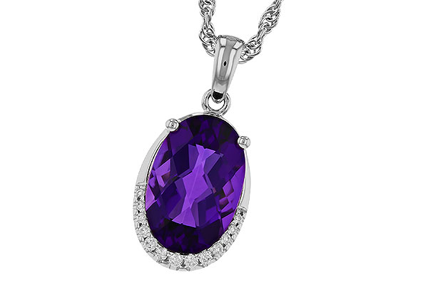 L284-35551: NECKLACE 2.70 AMETHYST 2.76 TGW (12x8MM OV)