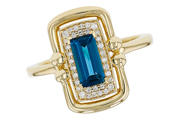 L285-18315: LDS RG .84 LONDON BLUE TOPAZ .96 TGW (8x4MM LBT)