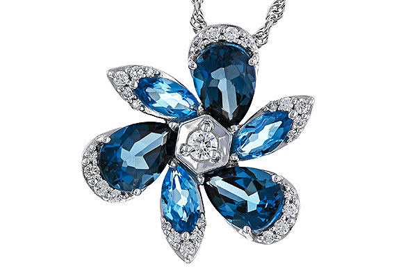 M284-31033: NECKLACE 3.03 BLUE TOPAZ 3.22 TGW