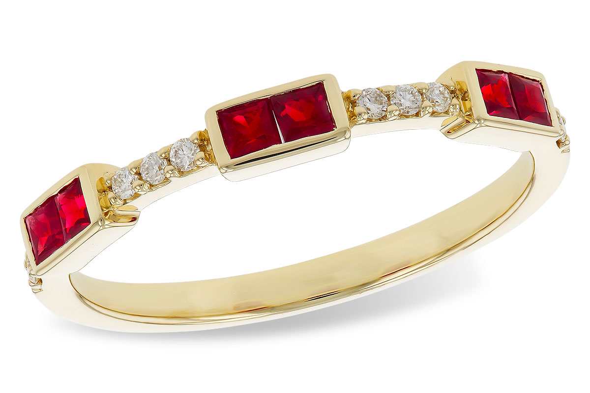 M284-31915: LDS WED RG .34 RUBY .41 TGW