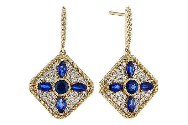 M284-31933: EARRINGS 1.03 TW SAPPHIRE 1.46 TGW