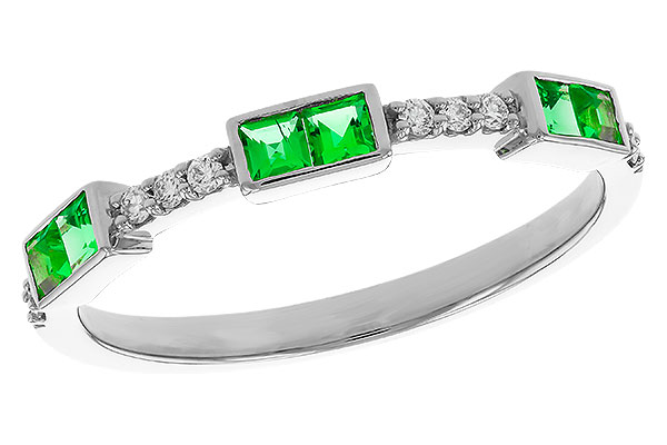M284-31979: LDS WED RG .23 TW EMERALD .30 TGW