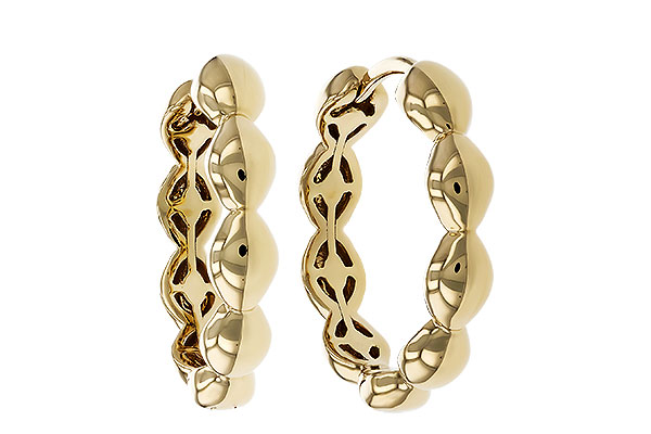 M284-32906: GOLD EARRINGS (18MM)