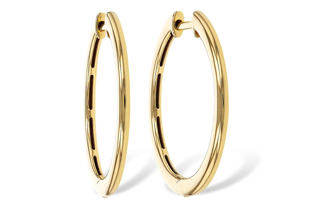 M284-34660: GOLD EARRINGS (24MM)